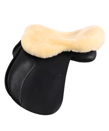 Merauno Sheepskin Horse Saddle Seat Saver Lambskin Horse English Saddle Seat Cover