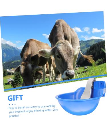 GANAZONO Farm Automatic Drinking Fountain Livestock Animals Waterer Stainless Sink Drinking Cup Large Plastic - Buy Online on SooperMarket.com