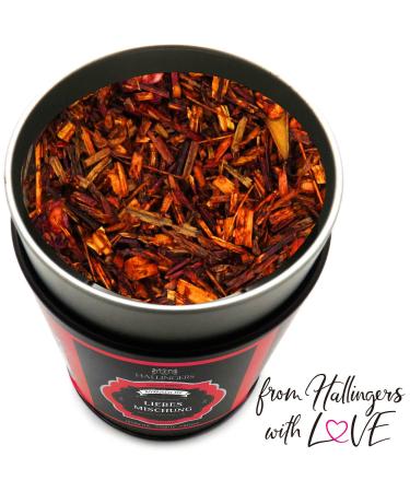 Hallinger's Love Mix - Loose Rooibos Tea with Raspberry & Vanilla | Perfect Mother's Day & Father's Day Gift | 120g Can - Wedding & Anniversary Ideas - Buy Online on SooperMarket.com
