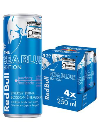 Red Bull Energy Drink The Sea Blue Edition 250ml (4 pack) Juneberry