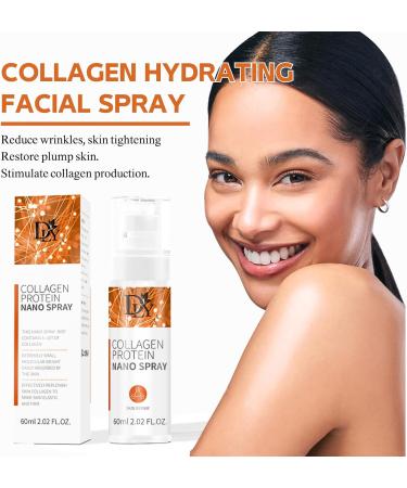 Collagen Face Mist Collagen Serum Face Spray Collagen Boosting Facial Spray Moisturiser Tightens Fine Lines & Wrinkles Nano Mist Spray Anti Aging Skin Care Hydrating Skin Repairing - Buy Online on SooperMarket.com