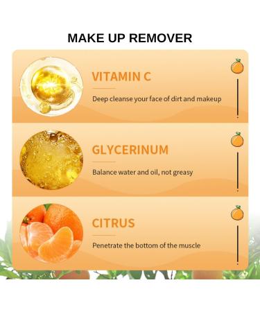 300ml Vitamin C Cleansing Water For Makeup Remover Makeup Remover with VC to Dissolve Oil and Make-Up in an Instant Vitamin C Face Wash Mascara Remover Gentle Skin Cleanser for Face Eyes and Lips - Buy Online on SooperMarket.com