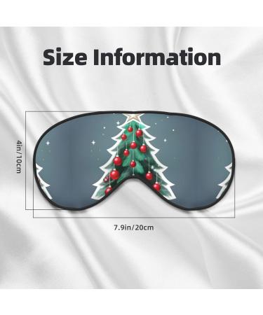 Christmas Tree and Red Ball Print Double-Sided Eye Mask Soft and Light Blocking for Enhancing Sleep Quality - Buy Online on SooperMarket.com