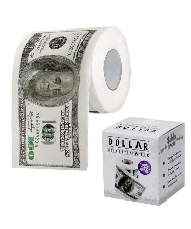 US Dollar Toilet Paper Toilet Paper USD Toilet Paper Joke Item in Gift Packaging (Dollar)