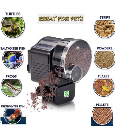 Podazz Aquarium Fish Feeder Vacation Aquarium Automatic Fish Food Dispenser Tank Feeder Timer Auto Feeders for Holiday Vacation Fish Dispenser (AF-2003D) AF-2003D Black - Buy Online on SooperMarket.com