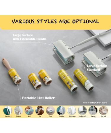 HapChron Extra Sticky Lint Roller Refills - Pack of 8, 800 Easy Tear Sheets - Fits Most Standard Size Rollers - Works Great On Pet Hair - Buy Online on SooperMarket.com