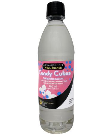Zero Sugar Candy Cubes Pop Soda Syrup Concentrate 500 ml - Make 12.5 Litres of Sugar-Free Soft Drink by Adding Flavouring to Carbonated Sparkling Fizzy Water Zero Candy Cubes