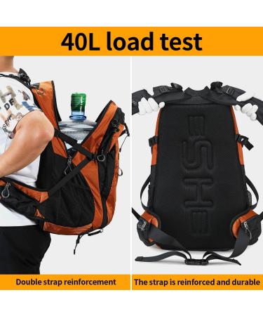 SHENHU Hiking Backpack 40L Waterproof Daypack Outdoor Sport Trekking Camping Backpack for Men Women A1-orange - Buy Online on SooperMarket.com