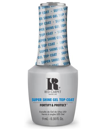 Red Carpet Manicure Fortify & Protect Super Shine Top Coat | Top Coat Essentials | Glossy Gel Nail Top Coat Top Coat Gel Nail Polish | 0.30 Fl. Oz.