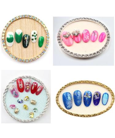 Nail Art Display Stand Fashional Alloy Nail Gel Colors Plate Tips Display Stand Rack Board Manicure Tool(4#) - Buy Online on SooperMarket.com