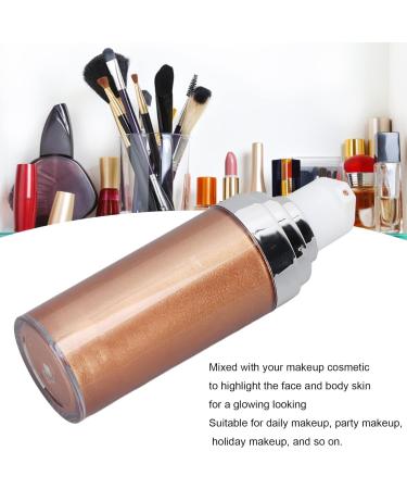 Glitter Body Makeup Liquid Cream - Shiny Face & Skin Highlighter Lotion for a Natural Glow - Prismatic Finish in Bronze Gold - Buy Online on SooperMarket.com