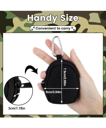 Pinenuts Small Dog Treat Bag 2 Pack Dog Training Treats Pouch Pet Puppy Dog Walking Bags Pocket with Mezzanine and Carabiner - Buy Online on SooperMarket.com