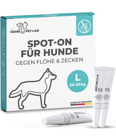The Home Pet Lab Spot on Teck and Flea Protection for dogs (L: 20-30 kg) effective tick protection for the dog 3 months long-term effect against ticks