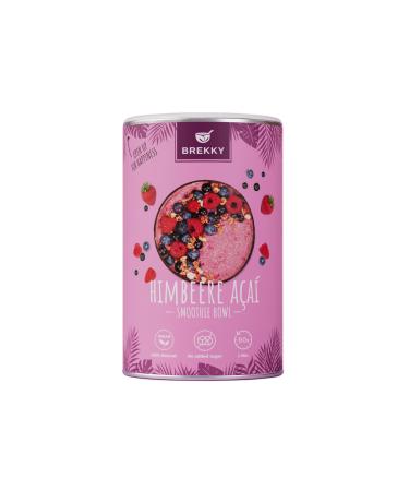 BREKKY BOWL - Smoothie bowl for breakfast - raspberry acai - vegan smoothie bowl powder from 100% naturally ingredients without added sugar - simple preparation - superfood bowl smoothies