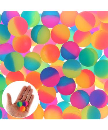 24x Flummi Gummiball Dopsball Neon Colorful Frosted 25mm Party Favor
