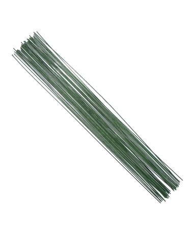 DECORA 18 Gauge Dark Green Floral Paper Wrapped Wire 16 inch 50/Package