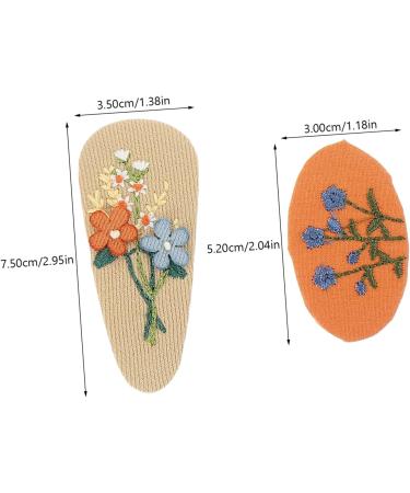 HAPINARY 6 Pairs Fabric Hairpin Hair Clips Cartoon Hair Clip Hairpin Girl Hair Accessory Little Girl Hair Clips Hair Accessories for Hair Barrettes Hair Pin Polyester - Buy Online on SooperMarket.com