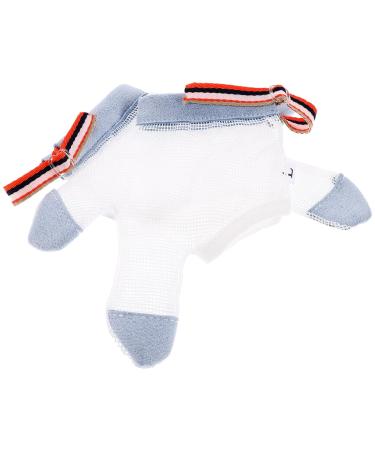 Kisangel 2 pair of anti-eating gloves toys for newborn breathing active baby finger suction stop listen to gnaws to sucking feasts nylon orthos thumb as shown 2x2stk 12.5x7cmx2pcs