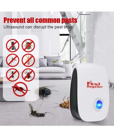 Bestzy Ultrasound Pest Control Repeller - 4-Piece Electronic Insect Defense for Cockroaches Mice & Mosquitoes - Effective International Shipping - Buy Online on SooperMarket.com