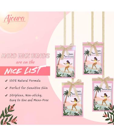 Ajoura Home Waxing Kit with Digital Warmer - 14oz Hard Wax Beads for Brazilian Bikini, Legs, Armpit, Face - Pre & After Wax Spray Included - Buy Online on SooperMarket.com