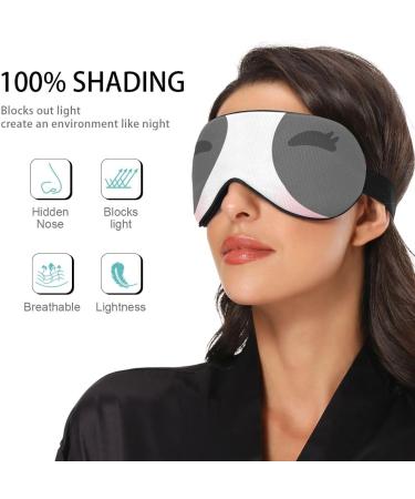 Haskirky Light Blocking Eye Mask - Adjustable Unisex Travel & Meditation Mask - Panda Design for Deep Sleep & Comfort - Buy Online on SooperMarket.com