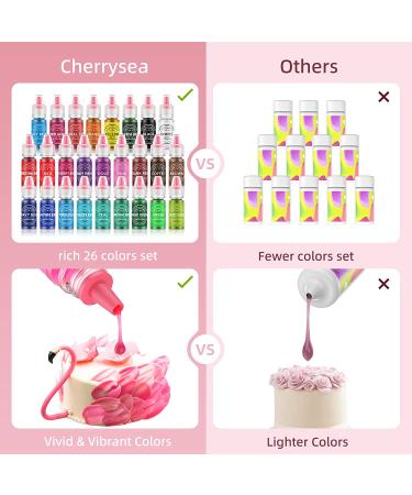 Food Coloring for Baking - 26 Vibrant Cake Food Coloring Liquid Set for Dessert Decorating  Food Grade Food Dye for Icing Fondant Cookies Easter Egg Making DIY Supplies Kit- 0.25 Fl. oz (6 ml)/Bottles - Buy Online on SooperMarket.com