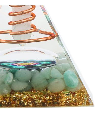BORDSTRACT 6cm Energy Generator Orgonite Pyramid Healing Crystal Pyramid for Positive Energy Meditation Spiritual Awakening - Buy Online on SooperMarket.com
