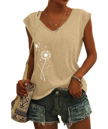Short Sleeve T Shirts Clothing Woman T-Shirt Casual Black Clothing Top Women's Floral Pattern for Women Crop Tops Shirt Shirts Top Women's Summer Tank Top 3-yellow S - Buy Online on SooperMarket.com