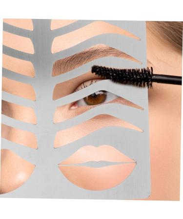 Gogogmee Eyebrow Template Eyebrow Stencil Eyebrow Shaping Tool Eyebrow Drawing Mold Eyebrow Draw Board Eyebrow Practice Stencil Brow Practice Tool Eyebrow Shape Mold Metal Eyebrow Mold - Buy Online on SooperMarket.com
