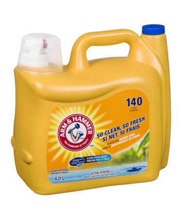 Arm & Hammer Laundry Detergent Liquid Soap Clean Fresh Scent 140 Loads 6.21 L Value Size - Buy Online on SooperMarket.com