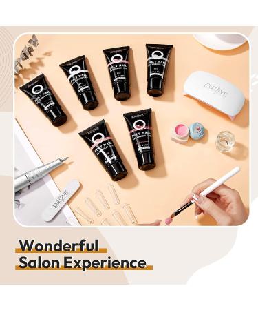 JOSLOVE 60ML Clear Poly Extension Gel for Nails - Salon Quality Builder Gel for Easy DIY at Home - Buy Online on SooperMarket.com
