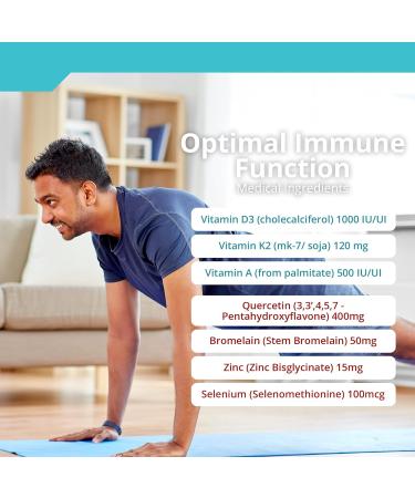 TRUE PROTOCOLS - Immune Protocol (2 items) - Immune Support (90 Caps) & Vitamin D-K2 Balance (120 Caps) - Bioavailable Capsules For Optimal Immune System Support Bone Cardiovascular & Overall Health - Immune System Booster - Non-GMO Supplements - Buy Online on SooperMarket.com