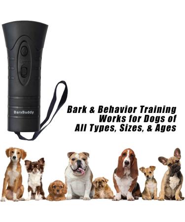 BarxBuddy Anti Barking Control Device - Ultrasonic Sound with LED Lights and Strap - Safe for All Breeds & Ages - Buy Online on SooperMarket.com