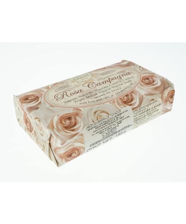 Nesti Dante Le Rose Collection - Rosa Champagne Soap 5.3oz | Premium Italian Skincare | International Shipping Available - Buy Online on SooperMarket.com