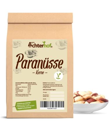 Paranse 500g |Whole paranese kernels |Sweet-oiled taste |First -class quality - a natural product of first quality |Ideal as a snack topping of mueslis yoghurts salads & Co. |from the Achterhof almond 500 g (1 Pack)