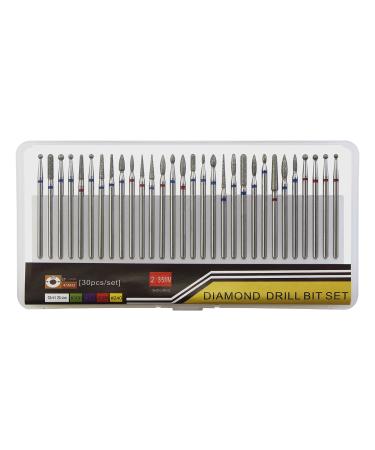 finibir Cuticle Bit for Nail Drill 30pcs Professional Nail Drill apply to 332 Nail Drill Cuticle Drill Bits can Exfoliate the Cuticle Easily  Quickly and Painlessly