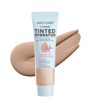 Wet n Wild Bare Focus Tinted Hydrator Matte Finish  Tan Medium Deep  Oil-Free  Moisturizing Makeup | Hyaluronic Acid | Sheer To Medium Coverage