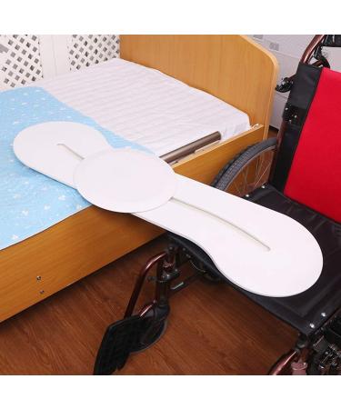 Transfer Mobility Board Seat Transfer Aid for Elderly Disabled and Handicapped Wheelchair Users White