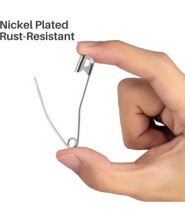 Quilting Curved Safety Pins Size 3 - 100 Count | Quick Basting Pins for Sewing Projects - Buy Online on SooperMarket.com