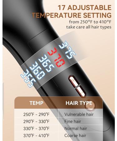 Buy ANWA Double Barrel Hair Waver Crimper Tool - 1 Inch Ceramic Curling Iron for Beach Waves - International Shipping Available - Buy Online on SooperMarket.com