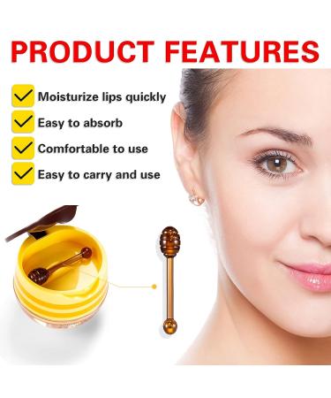 Honey Lip Mask: Bee Balm Lip Balm for Dry Lips - Lip Moisturizing & Exfoliating Treatment - 1PCS - Buy Online on SooperMarket.com