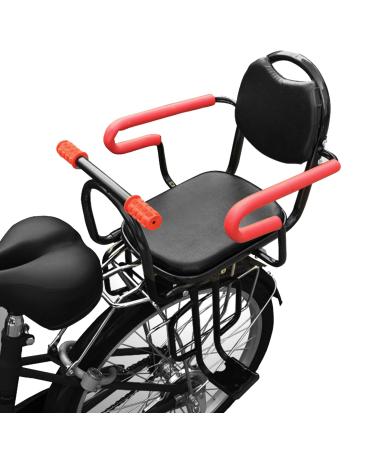 TWSOUL Child Bike Seat, Rear Mounted Child Bike Seats, Back Mount Child Seat with Non-Slip Armrests/Pedals Padde/Seat Belt, Hold Up to 100lbs