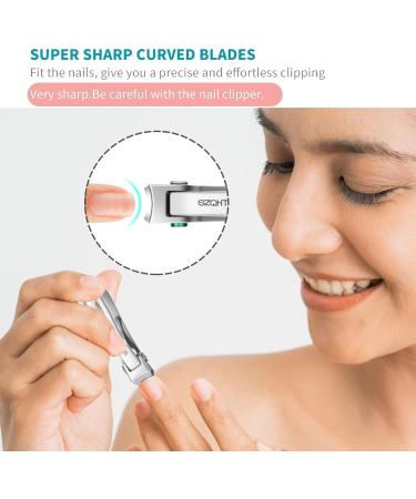 SZQHT 15mm Wide Jaw Nail Clippers for Thick Nails - Stainless Steel Ingrown Toenail Clippers for Men, Seniors & Adults - Sturdy & Sharp Design (Silver) - Buy Online on SooperMarket.com
