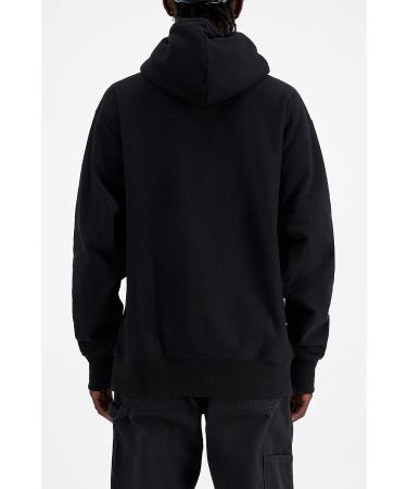 Champion Men's Reverse Weave Pullover Hoodie - C Logo Black | Best Hoodie for Men - Buy Online on SooperMarket.com