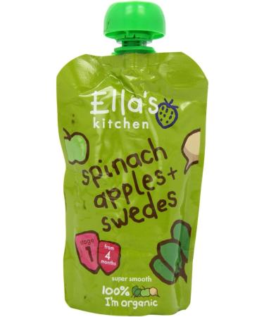 Ella's Kitchen Organic Spinach Apples & Swede Stage 1 120g - Buy Now at [Your Company Name] - Buy Online on SooperMarket.com
