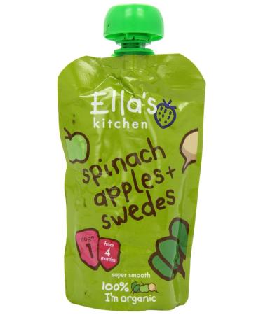 Ella's Kitchen Organic Spinach Apples & Swede Stage 1 120g