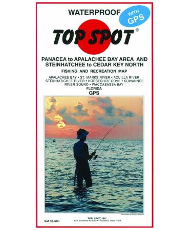 Topspot Map Panacea Apalachee Steinhatchee to Cedar Key North