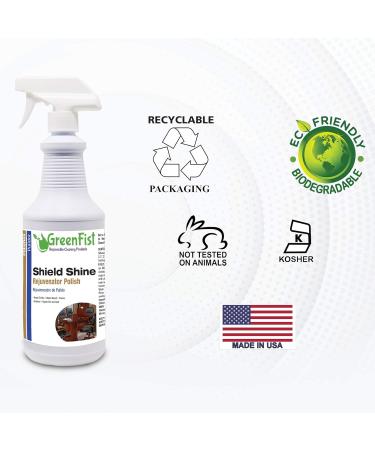 Shield Shine Rejuvenator All-in-One Polisher & Sealer for Vinyl Leather Plastic Rubber Wood Metal Chrome & Fiberglass 32oz Spray for International Shipping - Buy Online on SooperMarket.com