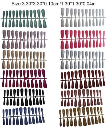 Dajidafu Girls Glitter False Nails Super Shinny Detachable Tips Accessories Press-on Frosted Wearable Full Cover Patches Shop - Buy Online on SooperMarket.com