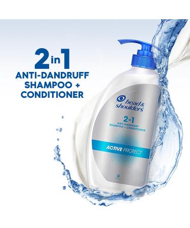 Head & Shoulders 2-in-1 Active Protect Anti-Dandruff Shampoo & Conditioner 650ml | Nourishing Care for Healthy Scalp | International Shipping Available - Buy Online on SooperMarket.com